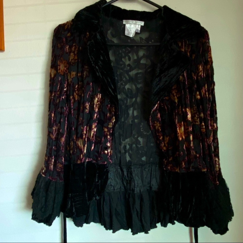 Gorgeous Alberto Makali Cropped Duster Velvet - Picture 3 of 14